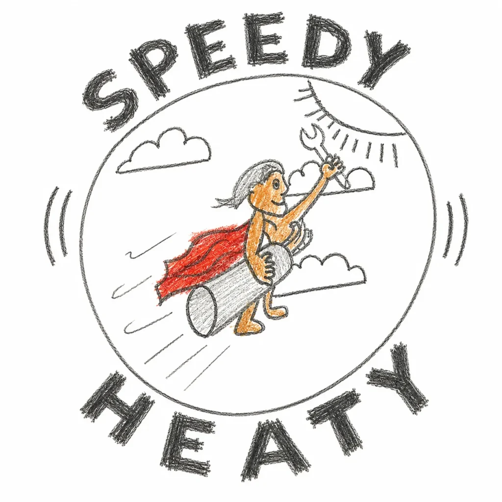 Speedy Water Heaters mascot